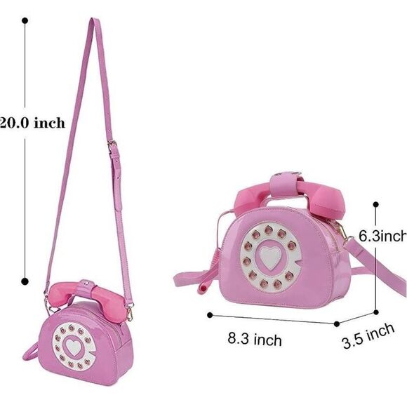 Retro Look Actual Working Telephone Purse - Picture 2 of 6